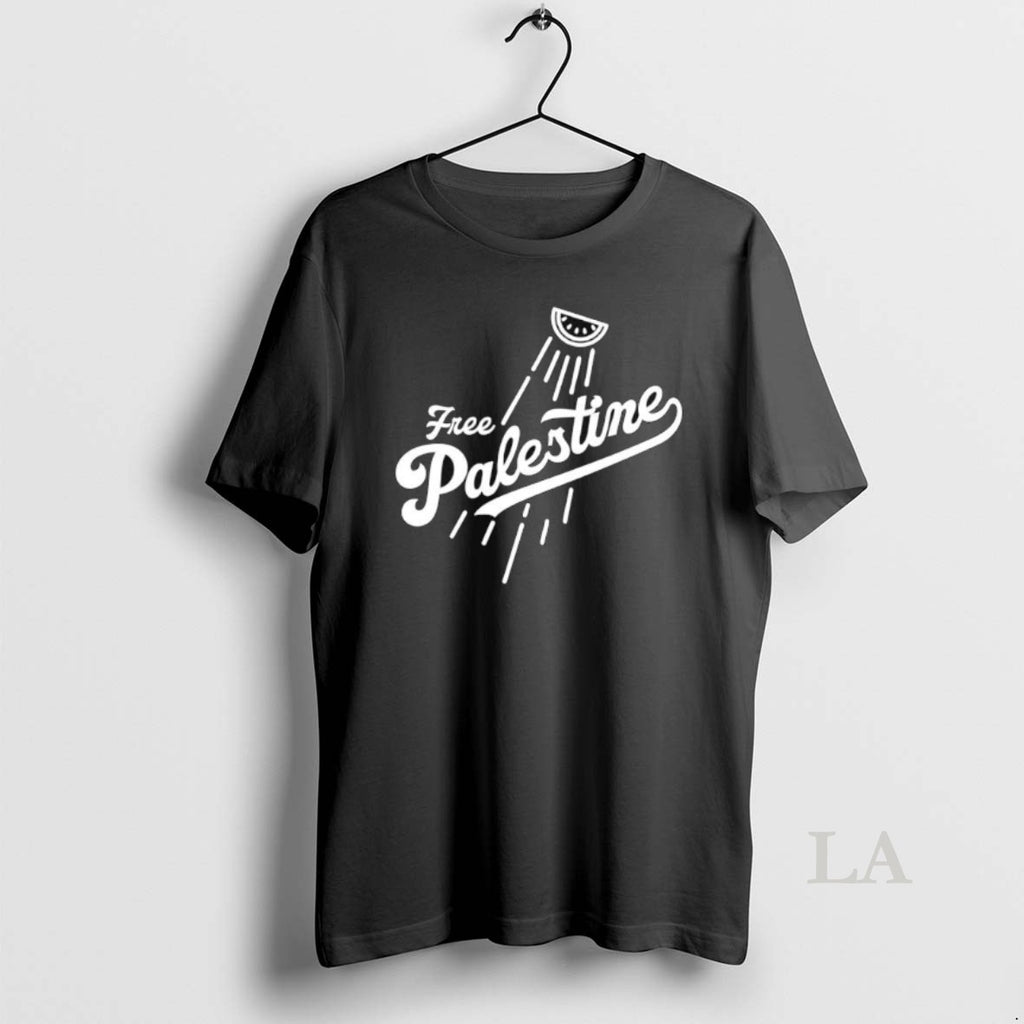 Original Free Palestine X Los Angeles Dodgers Watermelon Logo Shirt Hoodie Sweatshirt | PurePodTees.com