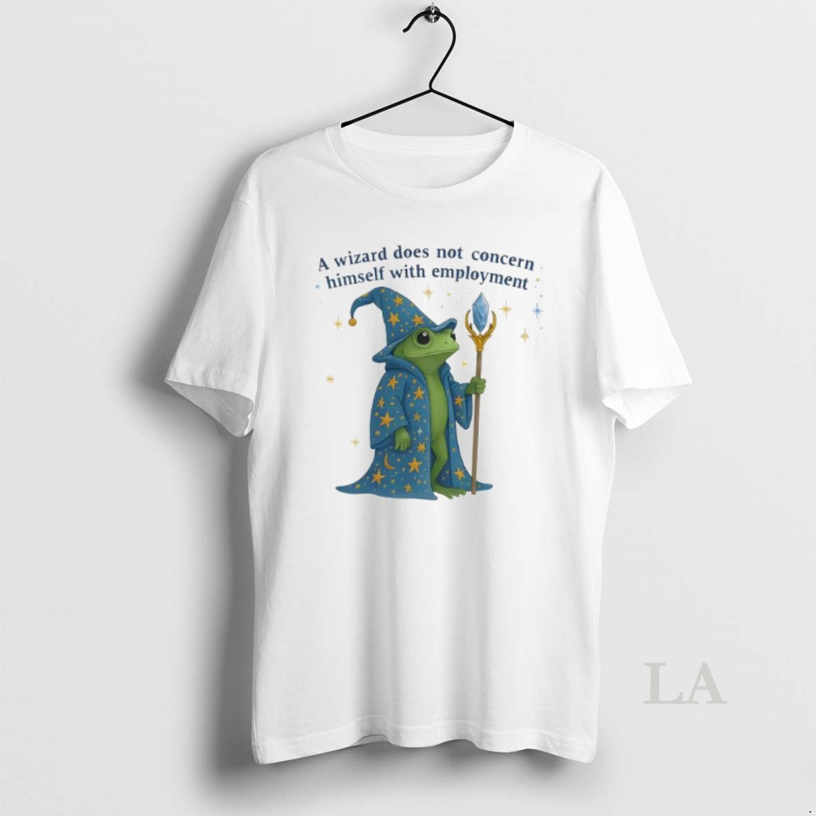 Original Frog A Wizard Does Not Concern Himself With Employment Shirt Hoodie Sweatshirt | PurePodTees.com
