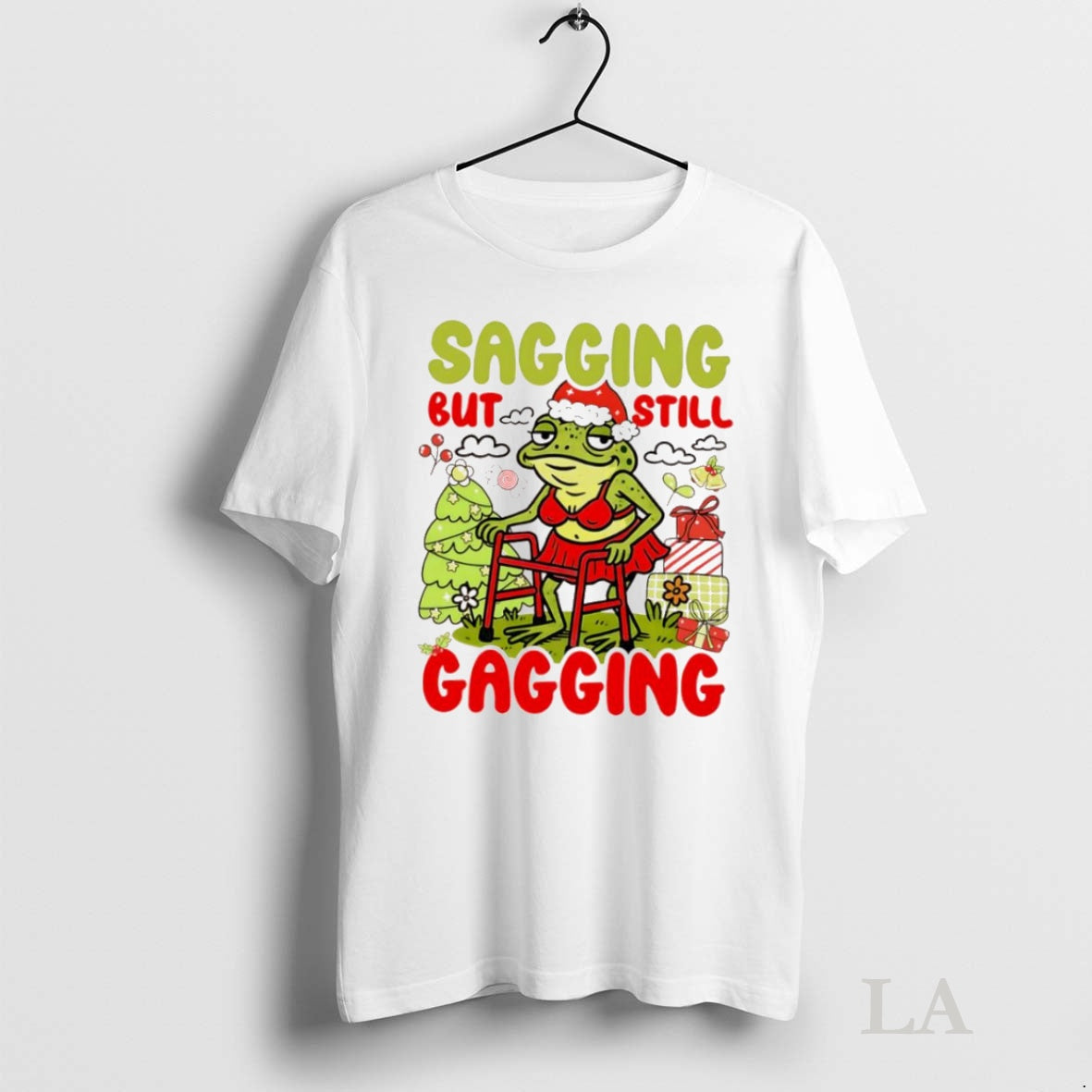Original Frog Sagging But Still Gagging Christmas Xmas Gift Shirt Hoodie Sweatshirt | PurePodTees.com