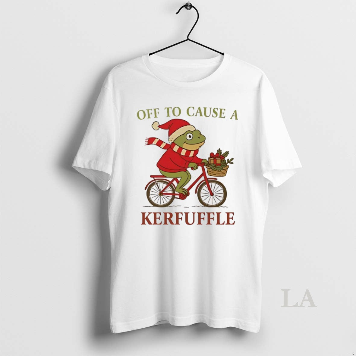 Original Frog Off To Cause A Kerfuffle Christmas Shirt Hoodie Sweatshirt | PurePodTees.com