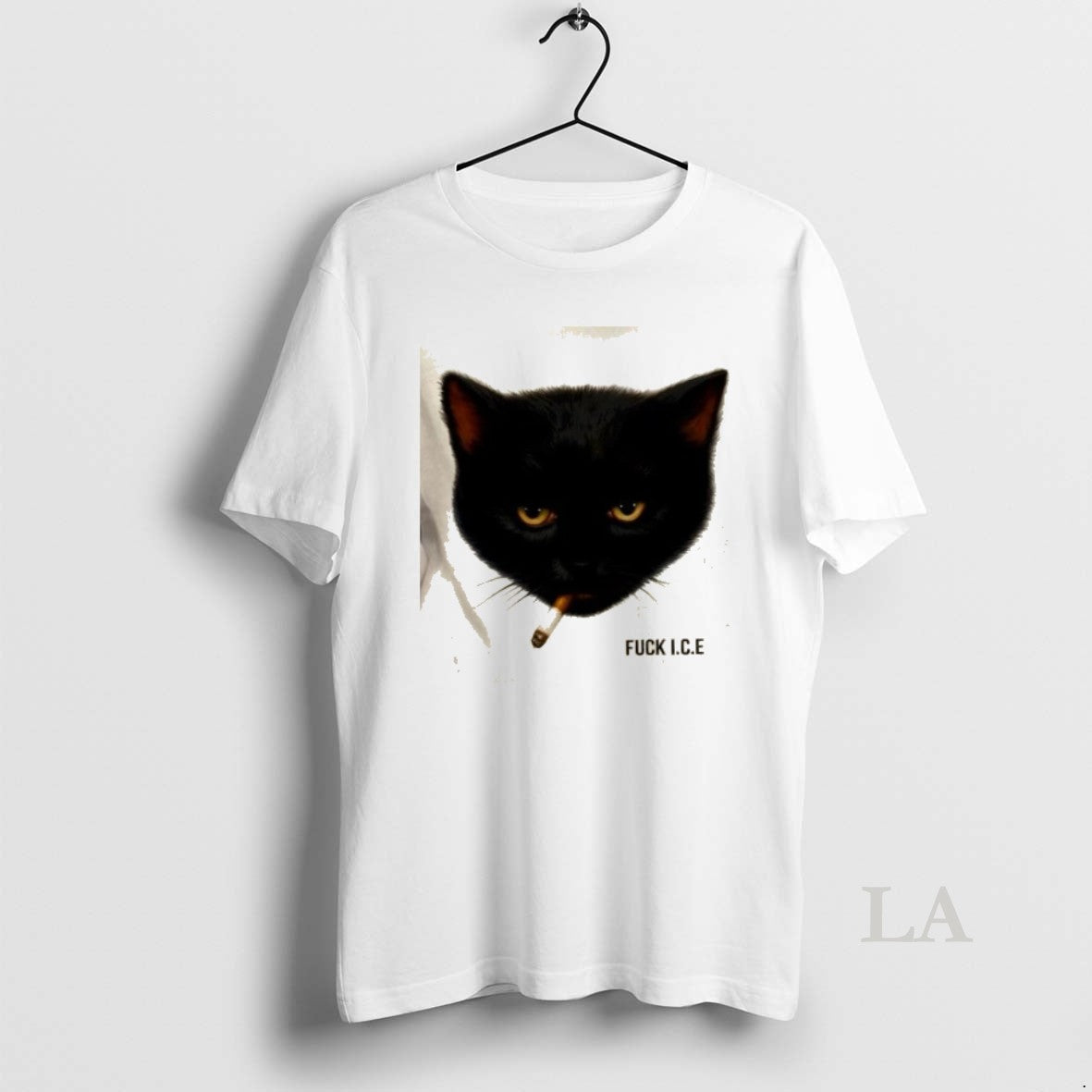 Original Fuck Ice Black Cat Smoking Shirt Hoodie Sweatshirt | PurePodTees.com