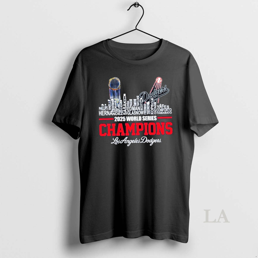 Original Funny Los Angeles Dodgers 2025 World Series Champs Skyline Shirt Hoodie Sweatshirt | PurePodTees.com