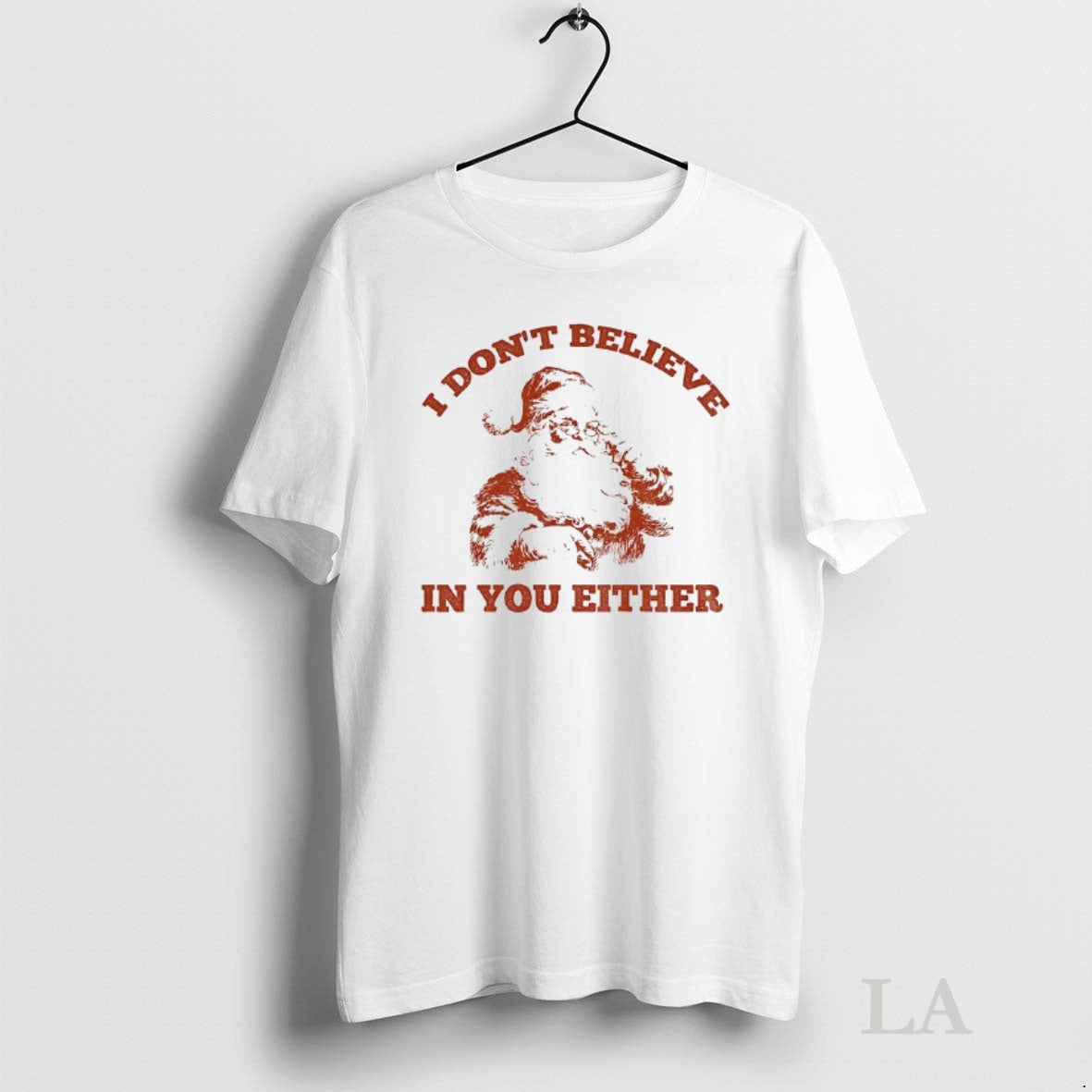 Original Funny Santa I Dont Believe In You Either 90s Graphic Shirt Hoodie Sweatshirt | PurePodTees.com