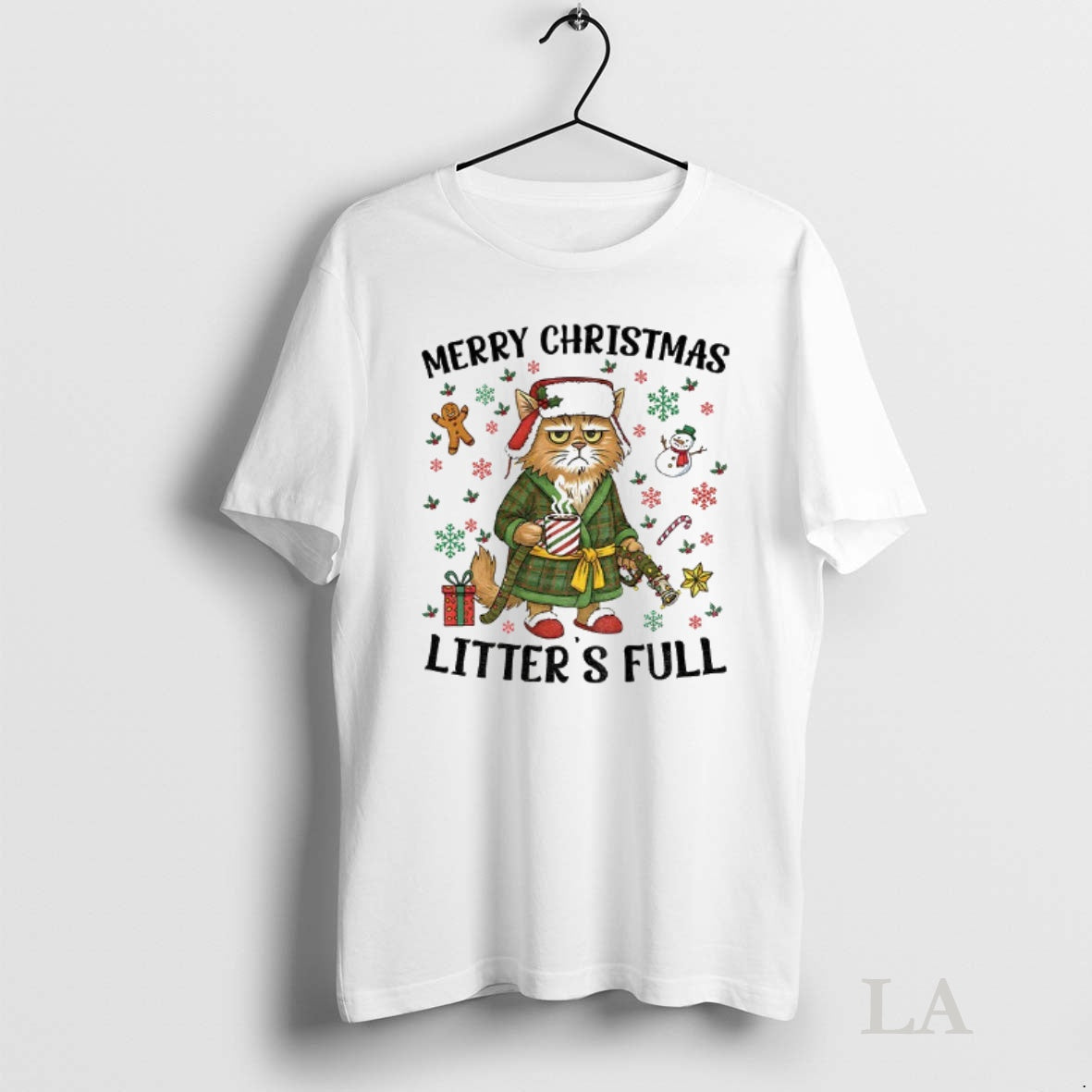 Original Funny Cat Litters Full Merry Christmas 2025 Shirt Hoodie Sweatshirt | PurePodTees.com