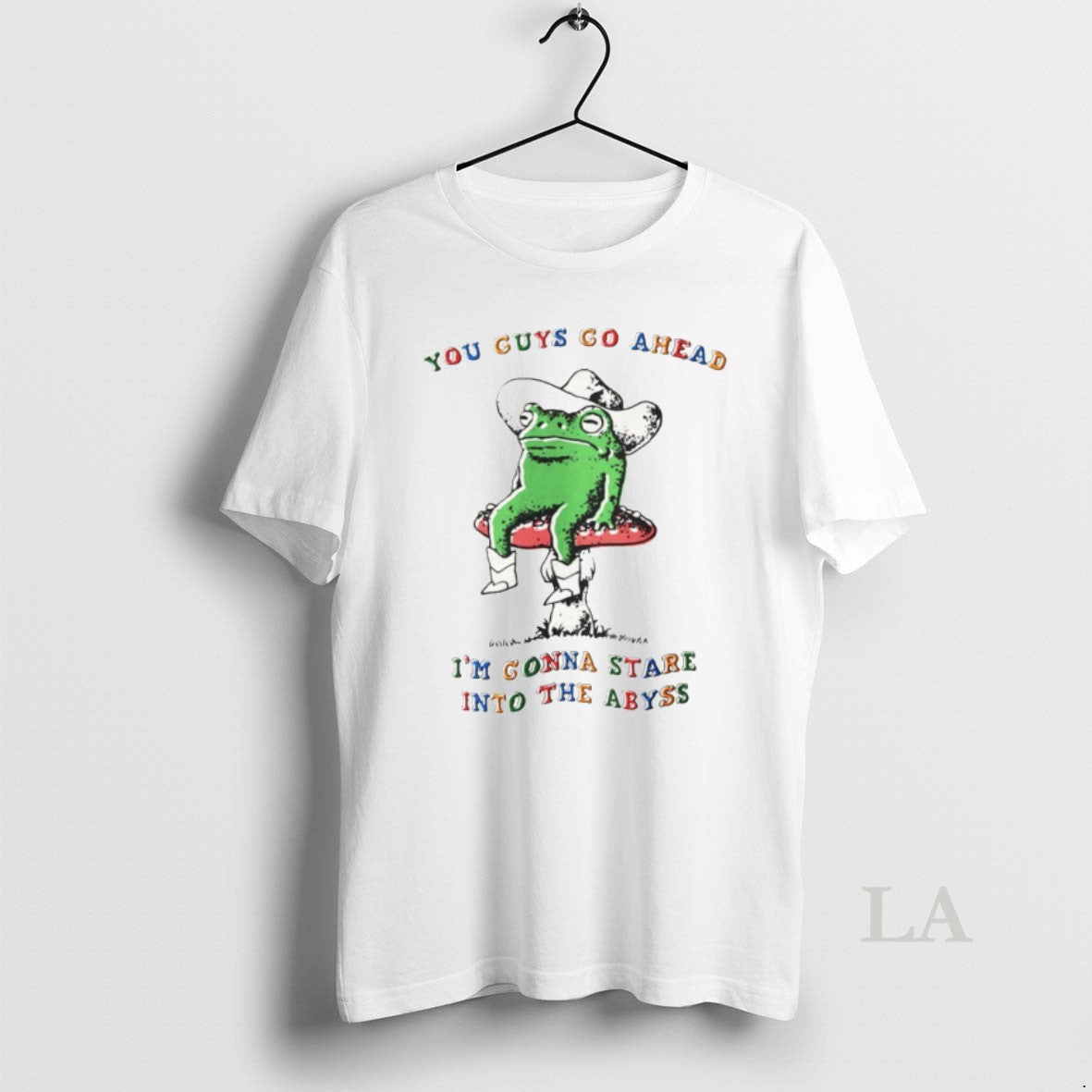 Original Funny Frog You Guys Go Ahead Im Gonna Stare Into The Abyss Shirt Hoodie Sweatshirt | PurePodTees.com