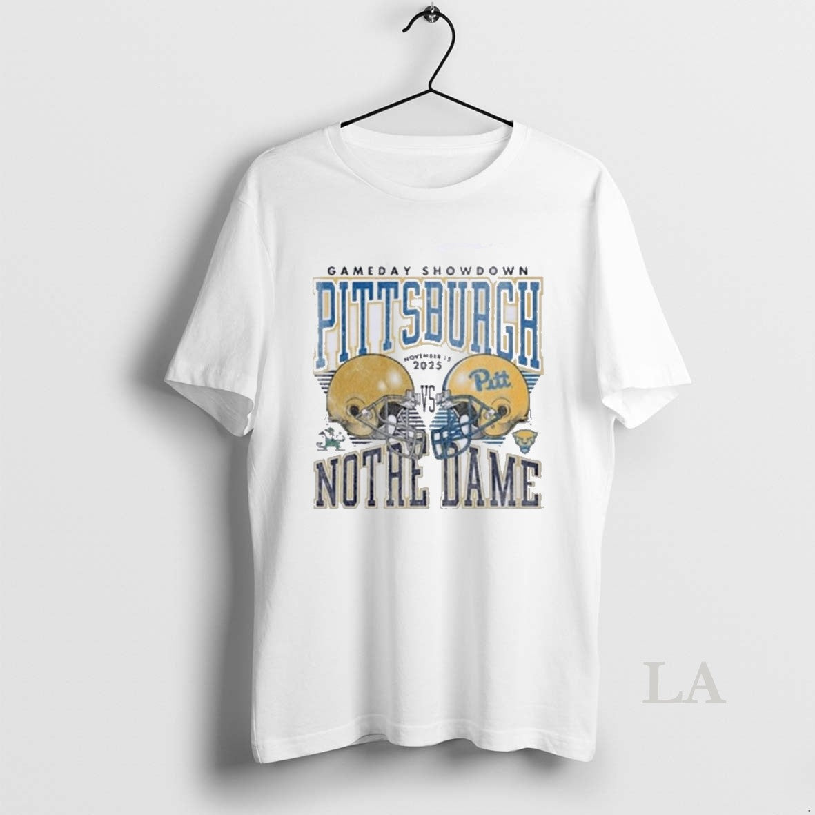 Original Gameday Showdown 2025 Pittsburgh Vs Notre Dame Matchup Shirt Hoodie Sweatshirt | PurePodTees.com