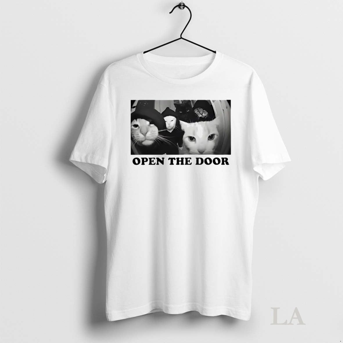 Original Gangster Cat Open The Door Shirt Hoodie Sweatshirt | PurePodTees.com