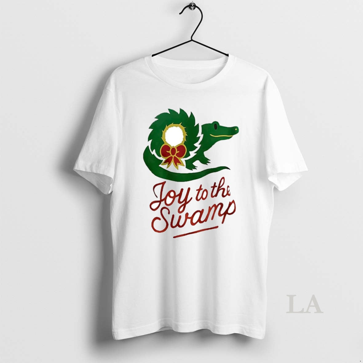Original Gator Wreath Joy To The Swamp Christmas Shirt Hoodie Sweatshirt | PurePodTees.com