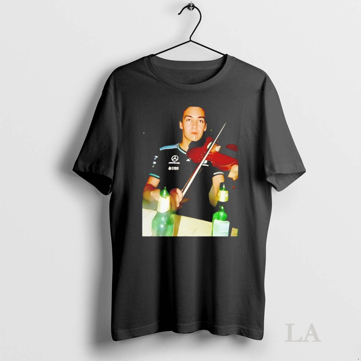 Original George Russell Playing The Violin Shirt Hoodie Sweatshirt | PurePodTees.com