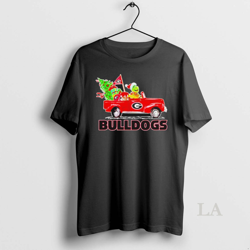 Original Georgia Bulldogs Grinch Driving Car Christmas