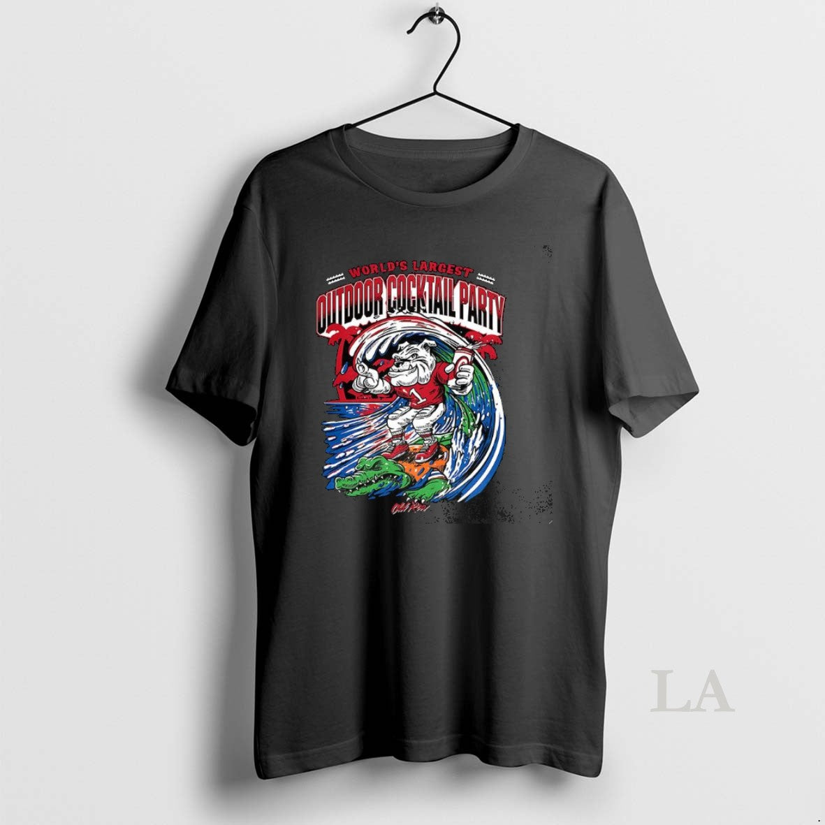 Original Georgia Bulldogs Vs Florida Gators Worlds Largest Outdoor Cocktail Party Mascot Shirt Hoodie Sweatshirt