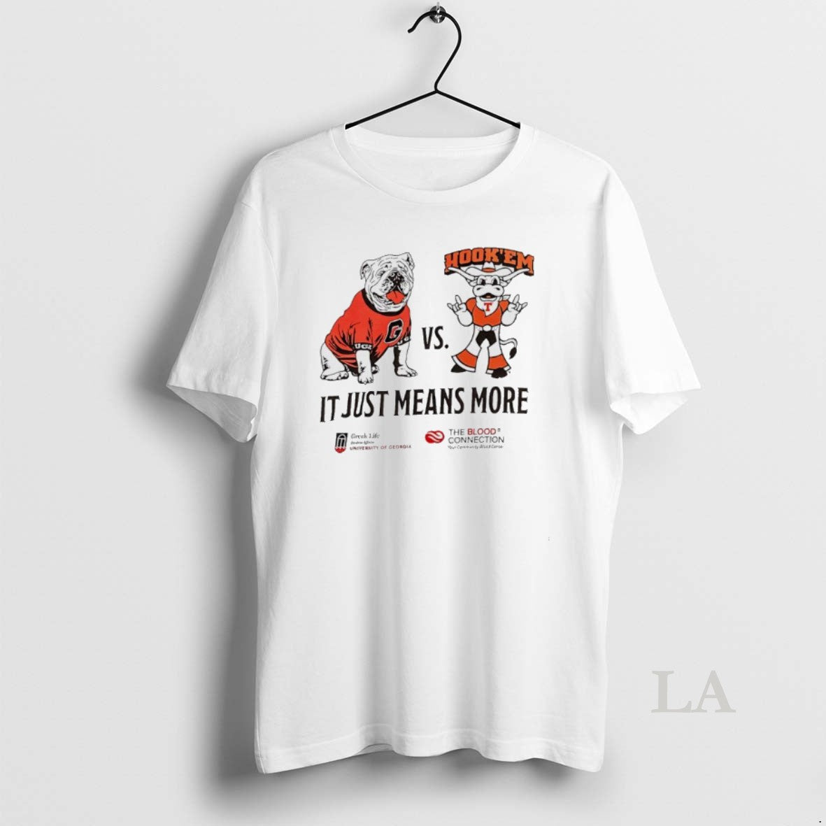 Original Georgia Bulldogs Vs Texas Longhorns It Just Means More Mascot Shirt Hoodie Sweatshirt | PurePodTees.com