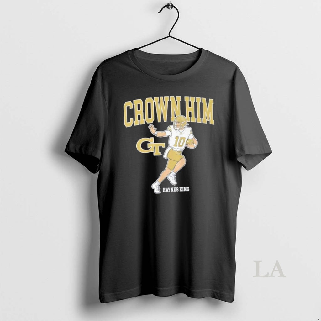 Original Georgia Tech Football Haynes King Crown Him Shirt Hoodie Sweatshirt | PurePodTees.com