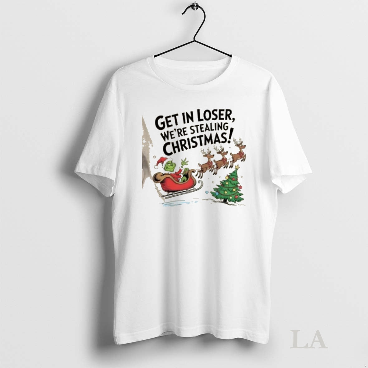 Original Get In Loser Were Stealing Christmas Shirt Hoodie Sweatshirt | PurePodTees.com