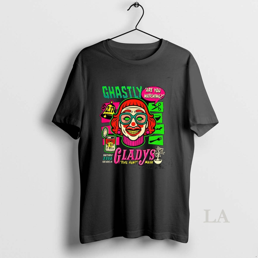 Original Ghastly Gladys Evil Aunt Mask Are You Watching Halloween Shirt Hoodie Sweatshirt | PurePodTees.com