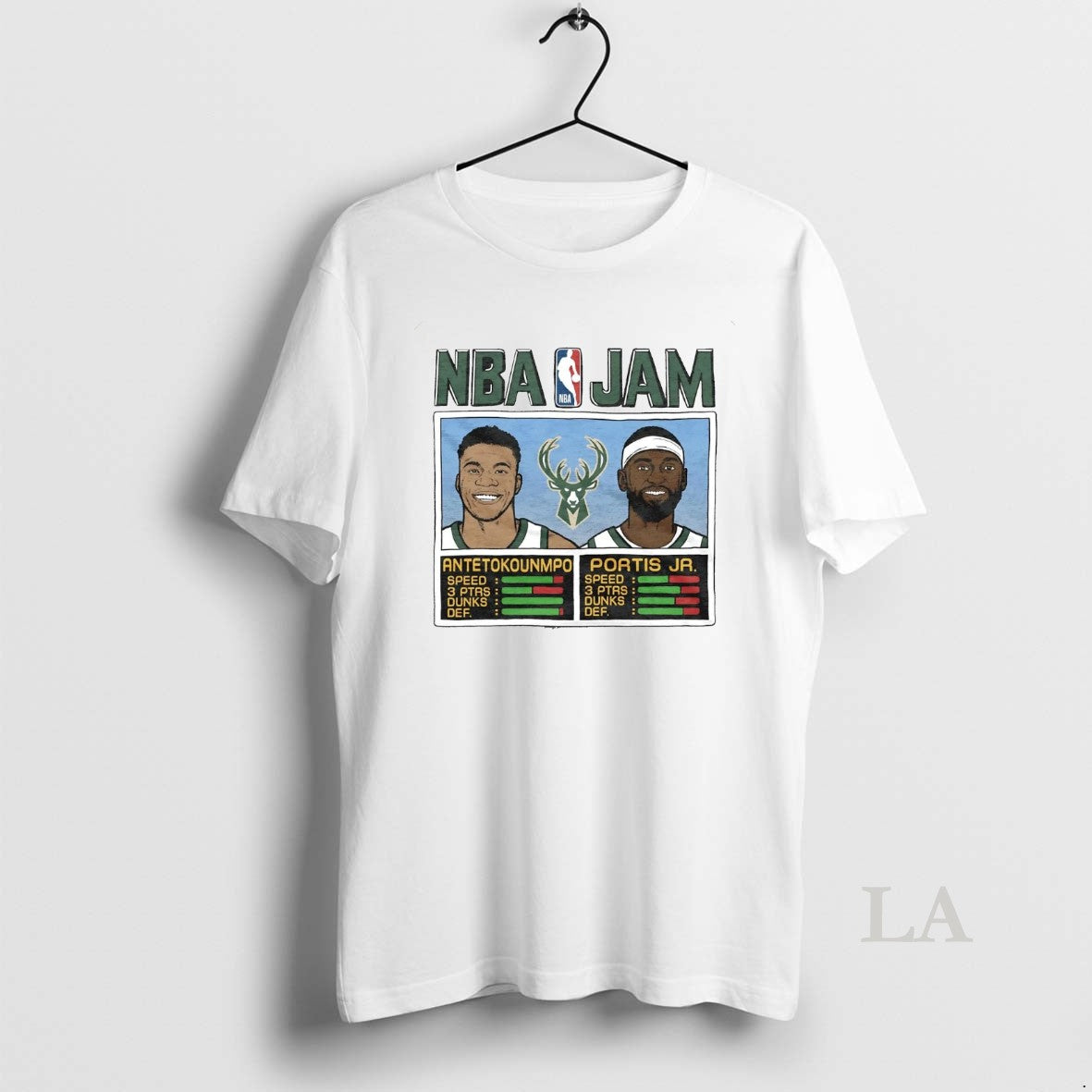 Original Giannis Antetokounmpo And Bobby Portis Jr Nba Jam Milwaukee Bucks Shirt Hoodie Sweatshirt | PurePodTees.com