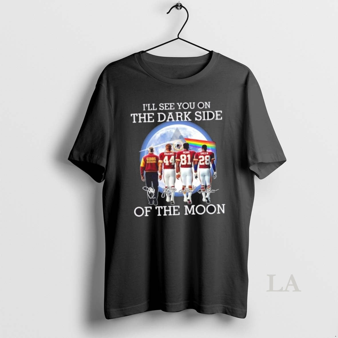 Original Gibbs Redskins And Legends Ill See You On The Dark Side Of The Moon Shirt Hoodie Sweatshirt | PurePodTees.com