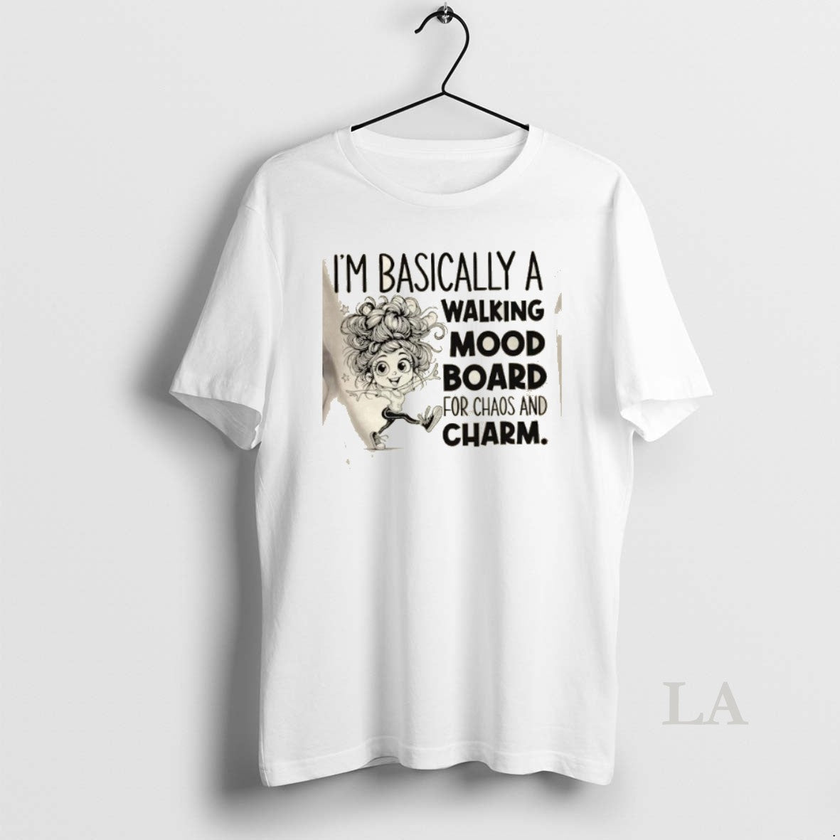 Original Girl Im Basically A Walking Mood Board For Chaos And Charm Shirt Hoodie Sweatshirt | PurePodTees.com