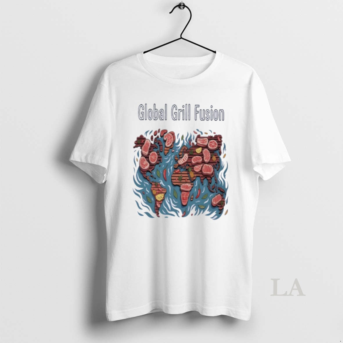 Original Global Grill Fusion Meat Map Shirt Hoodie Sweatshirt | PurePodTees.com