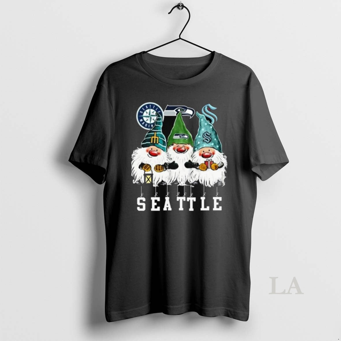 Original Gnome X Seattle City Sports Team Mariners Seahawks And Kraken Merry Christmas 2025 Long Shirt Hoodie Sweatshirt