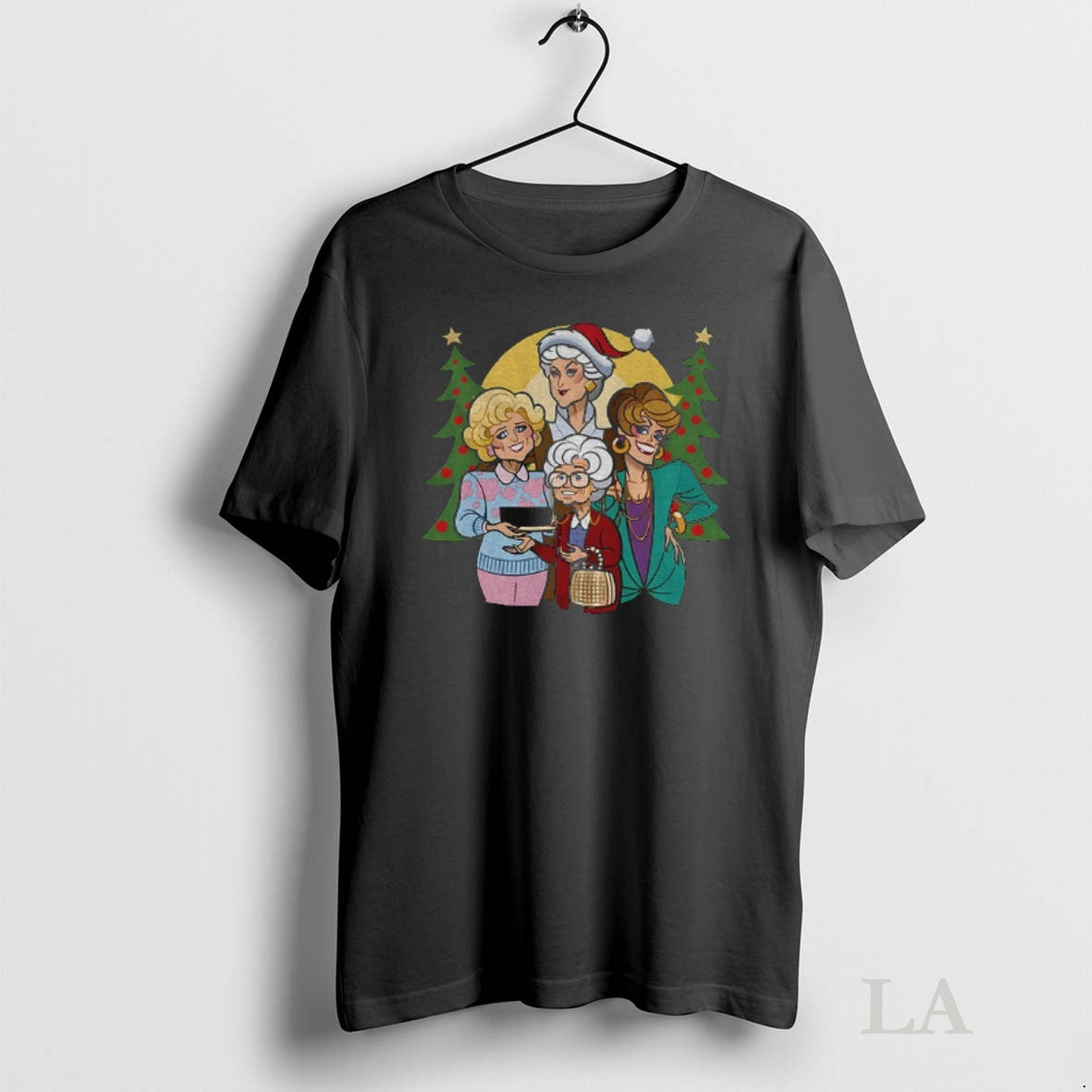 Original Golden Girls Cartoon Merry Christmas Shirt Hoodie Sweatshirt | PurePodTees.com