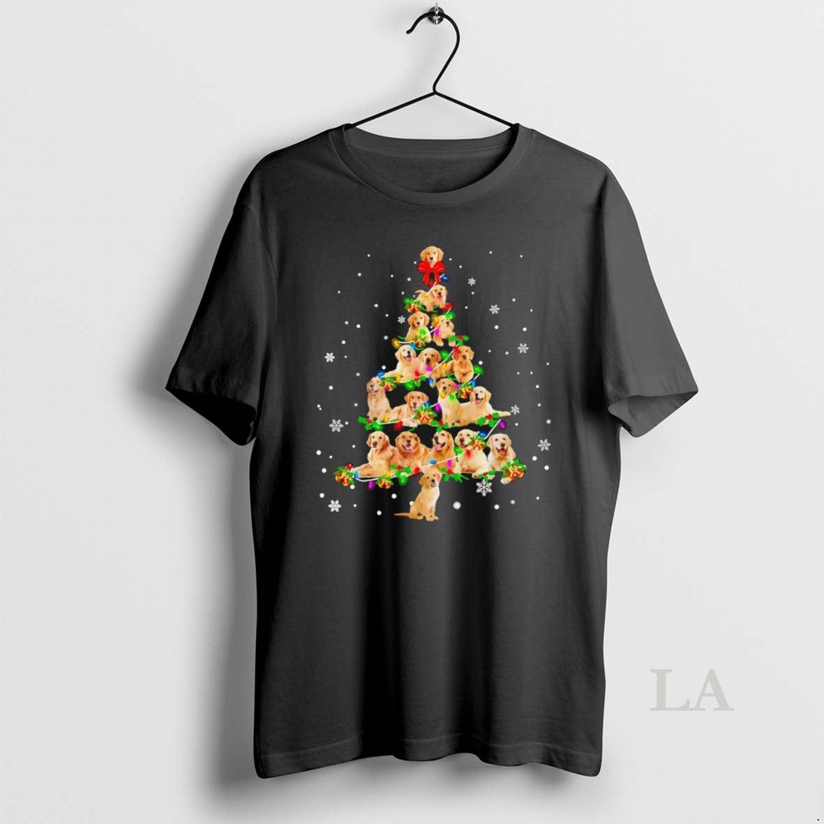 Original Golden Retriever Christmas Tree Shirt Hoodie Sweatshirt | PurePodTees.com