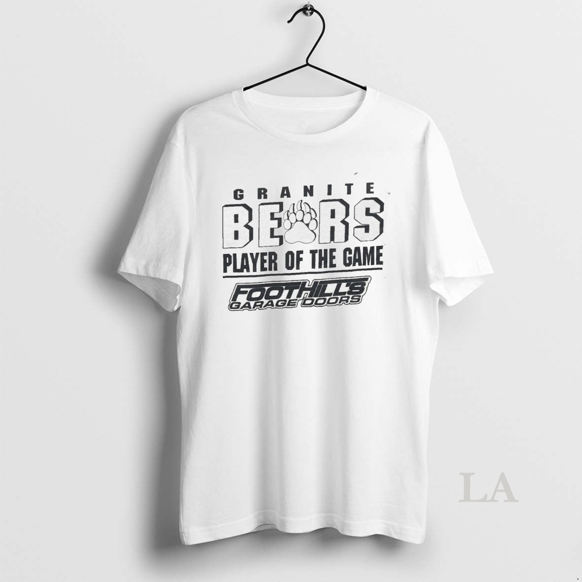 Original Granite Bears Player Of The Game Foothills Garage Doors Shirt Hoodie Sweatshirt | PurePodTees.com
