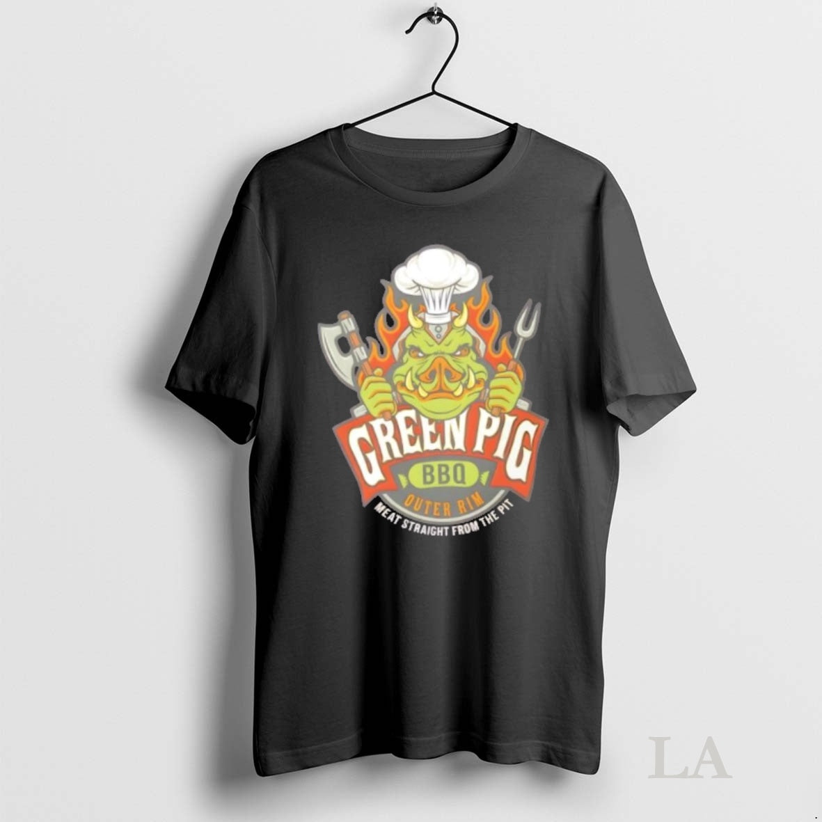 Original Green Pig Bbq Vintage Smoke And Sauce Shirt Hoodie Sweatshirt | PurePodTees.com