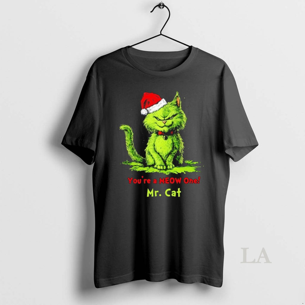 Original Grinch Cat Youre A Meow One Mr Cat Christmas