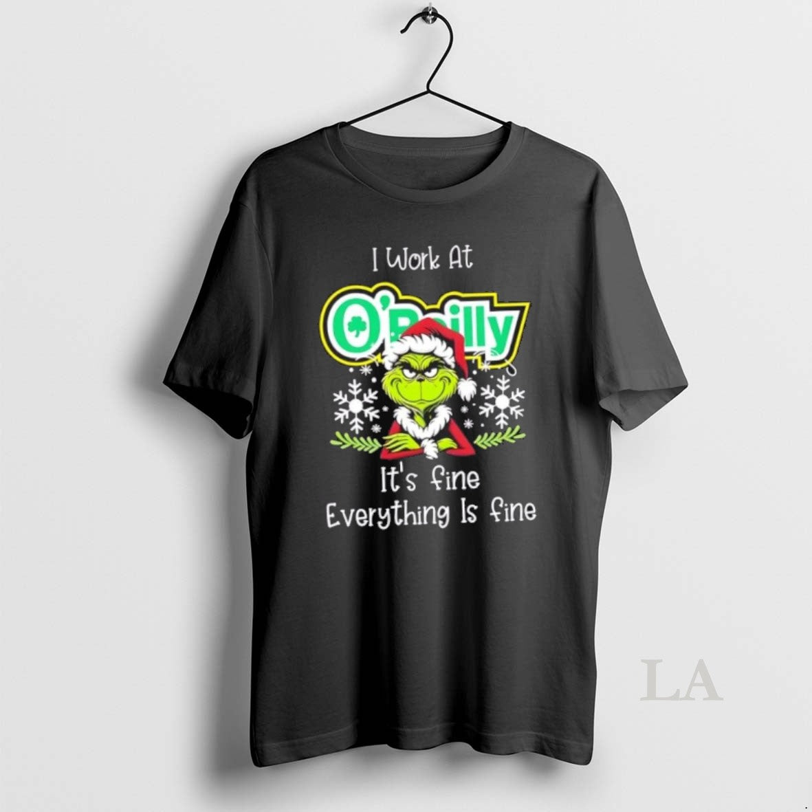 Original Grinch Christmas I Work At Oreilly Auto Parts Its Fine Everything Is Fine Shirt Hoodie Sweatshirt | PurePodTees.com