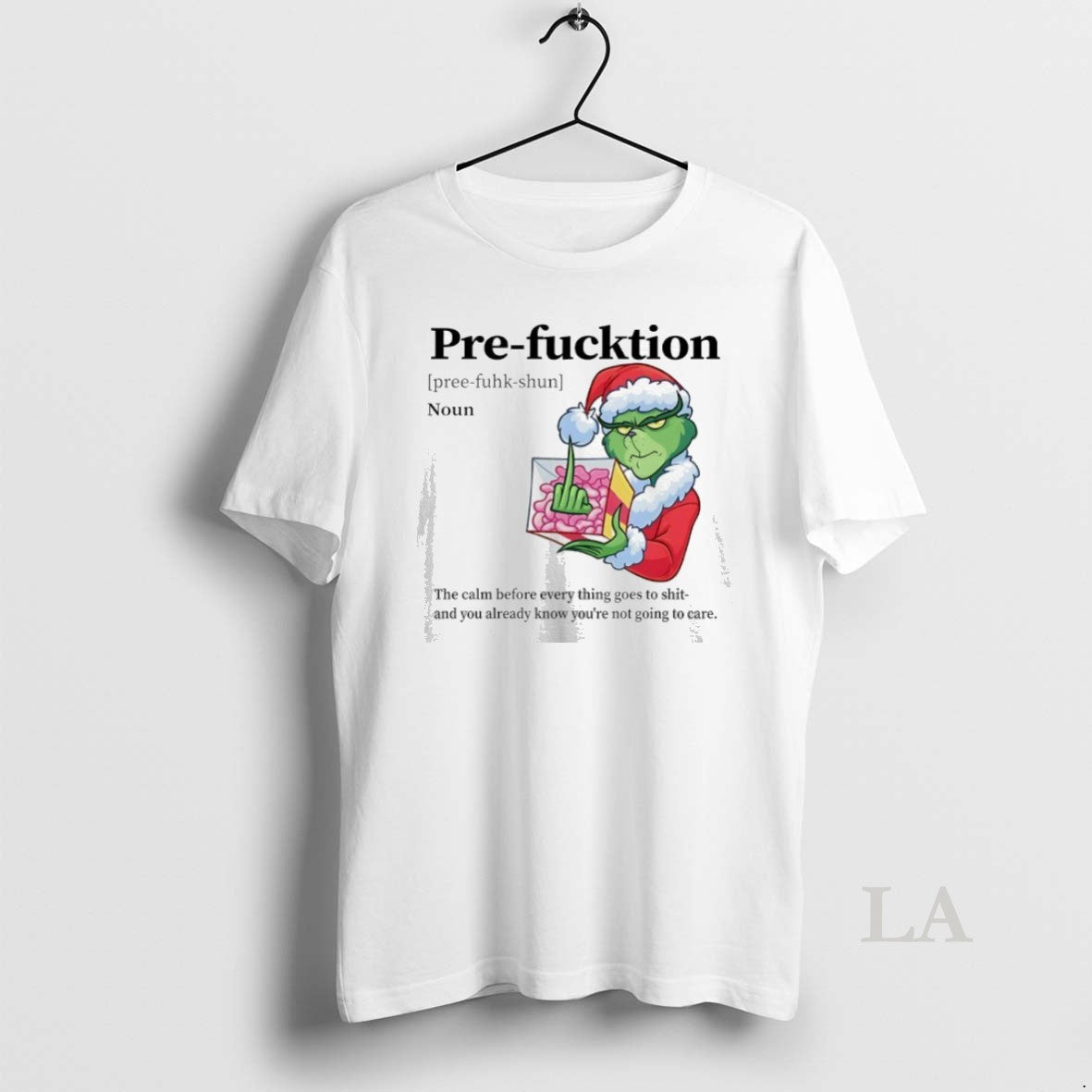 Original Grinch Christmas Pre Fucktion Definition Shirt Hoodie Sweatshirt | PurePodTees.com
