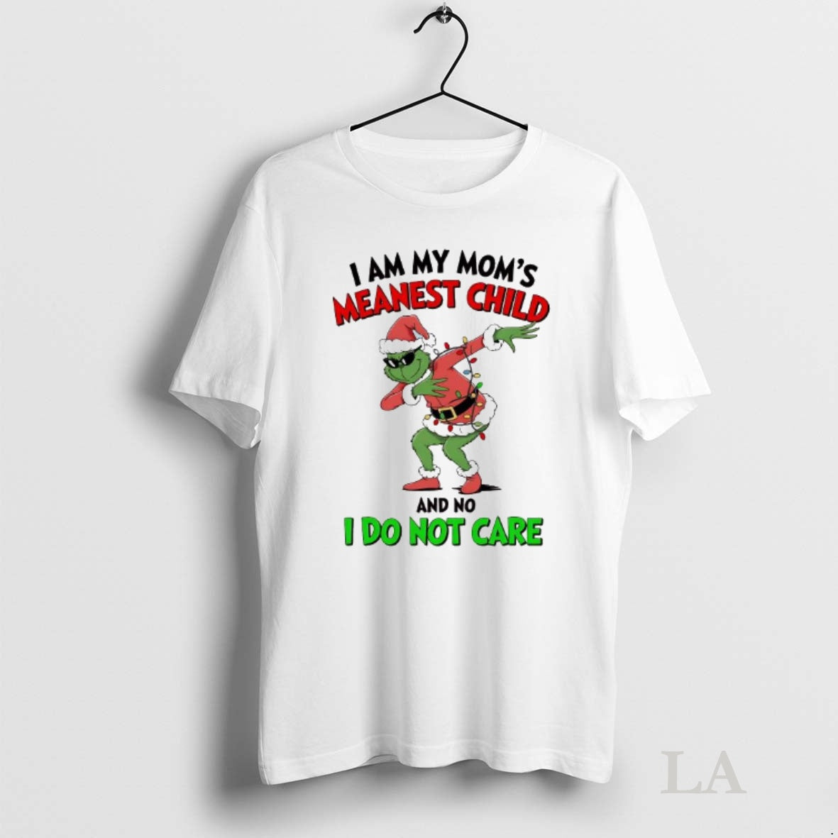 Original Grinch Christmas I Am My Moms Meanest Child And No I Do Not Care Shirt Hoodie Sweatshirt | PurePodTees.com
