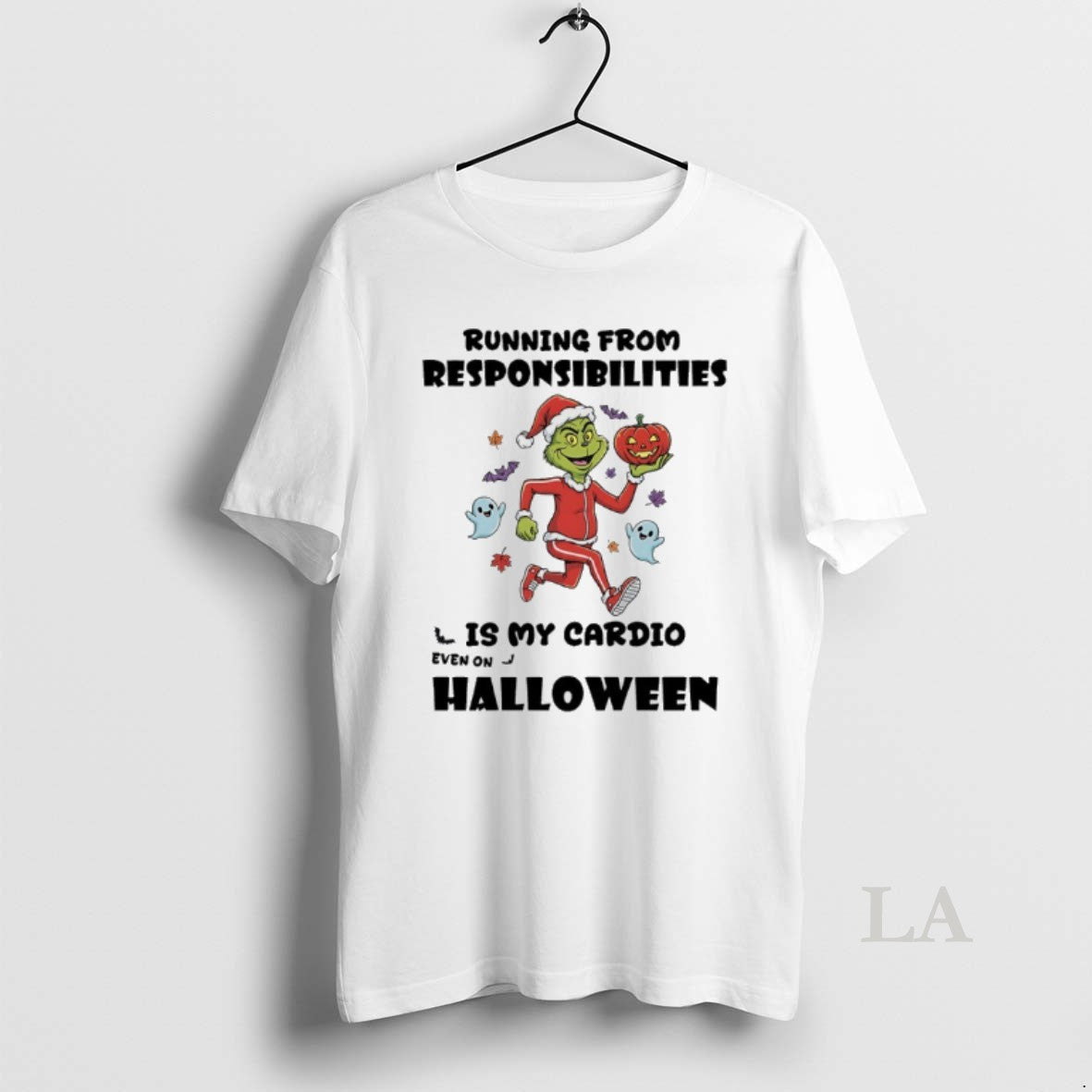 Original Grinch Christmas Running From Respinsibilities Is My Cardio Even On Halloween Shirt Hoodie Sweatshirt