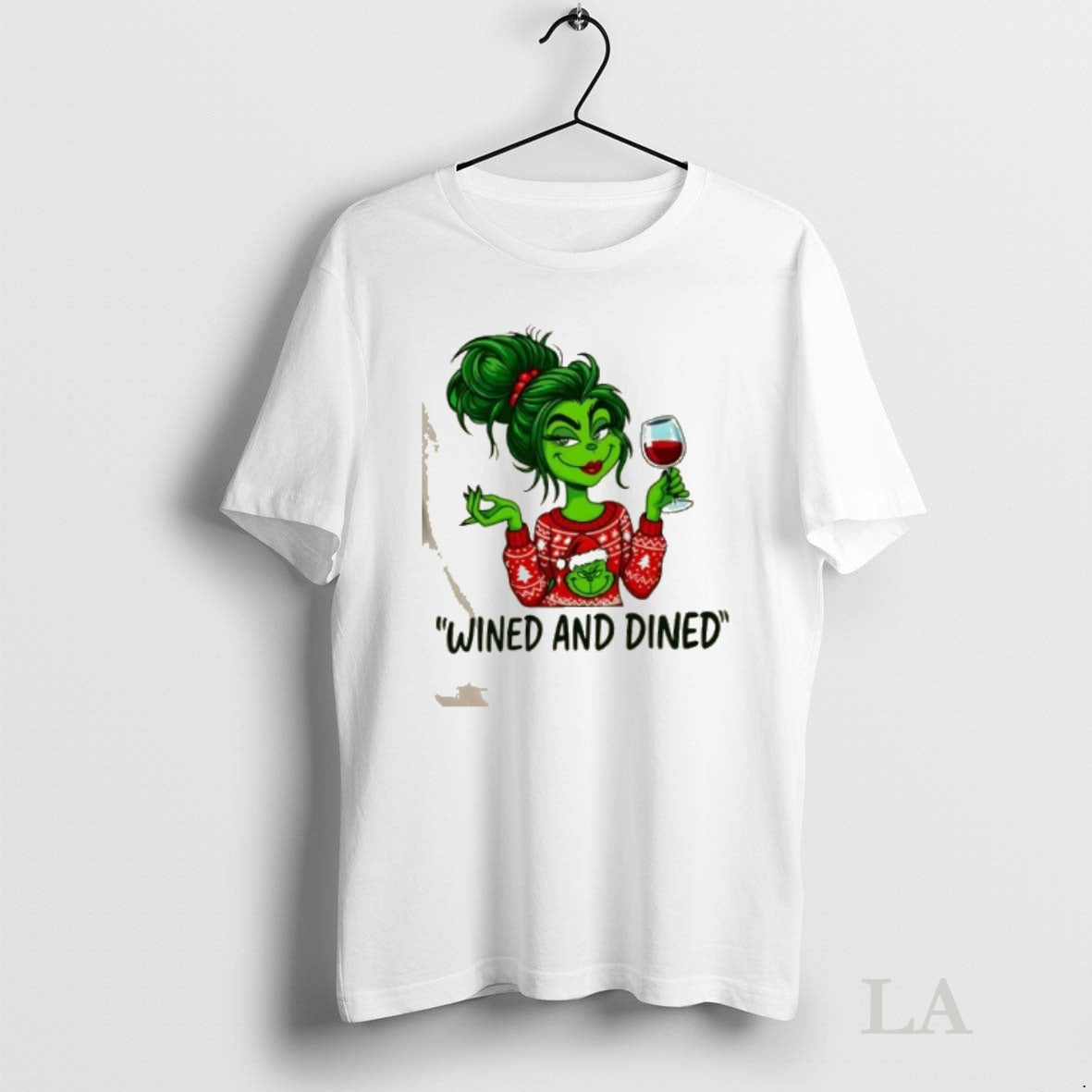 Original Grinch Girl Wined And Dined Shirt Hoodie Sweatshirt | PurePodTees.com
