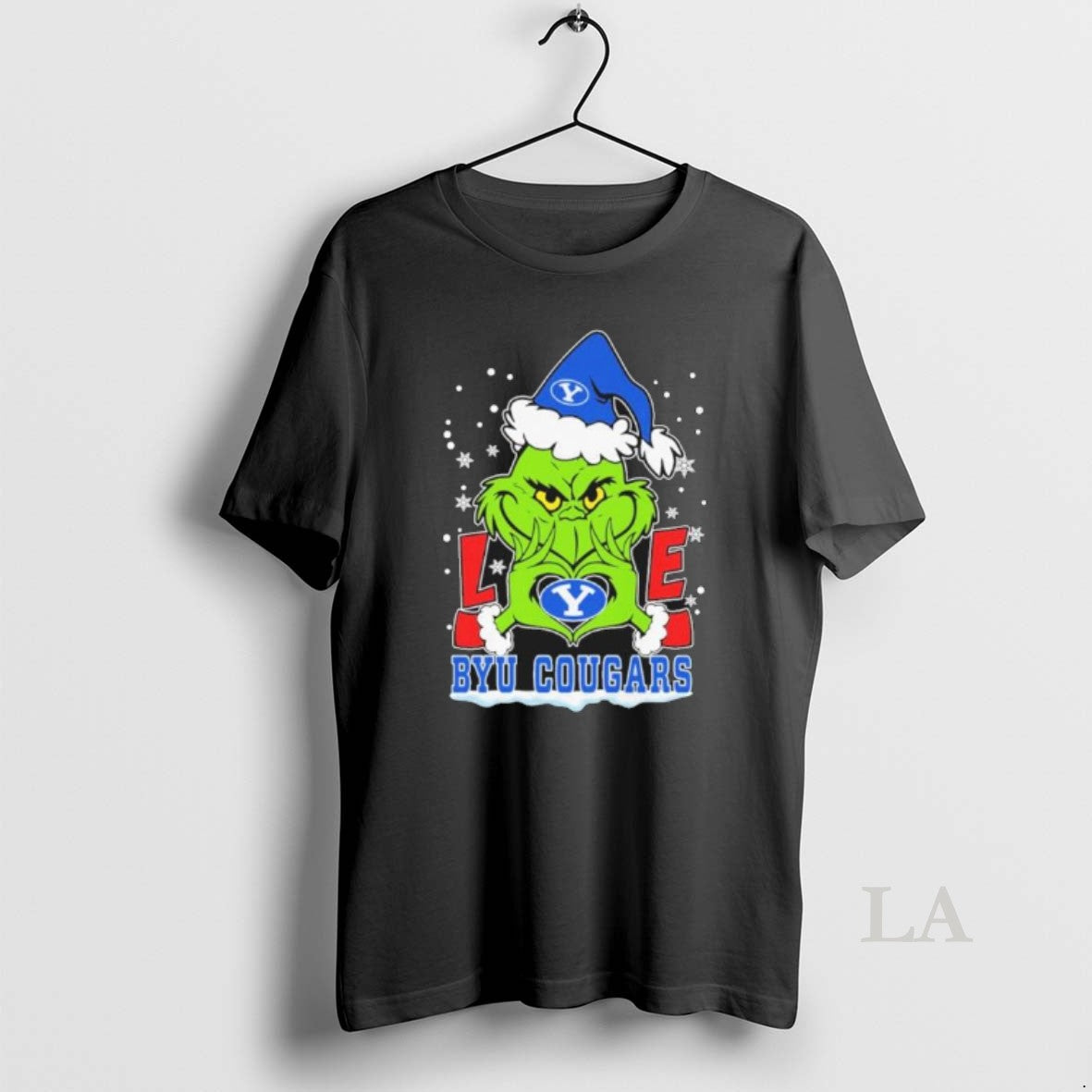 Original Grinch Hand Love Byu Cougar Christmas Shirt Hoodie Sweatshirt | PurePodTees.com