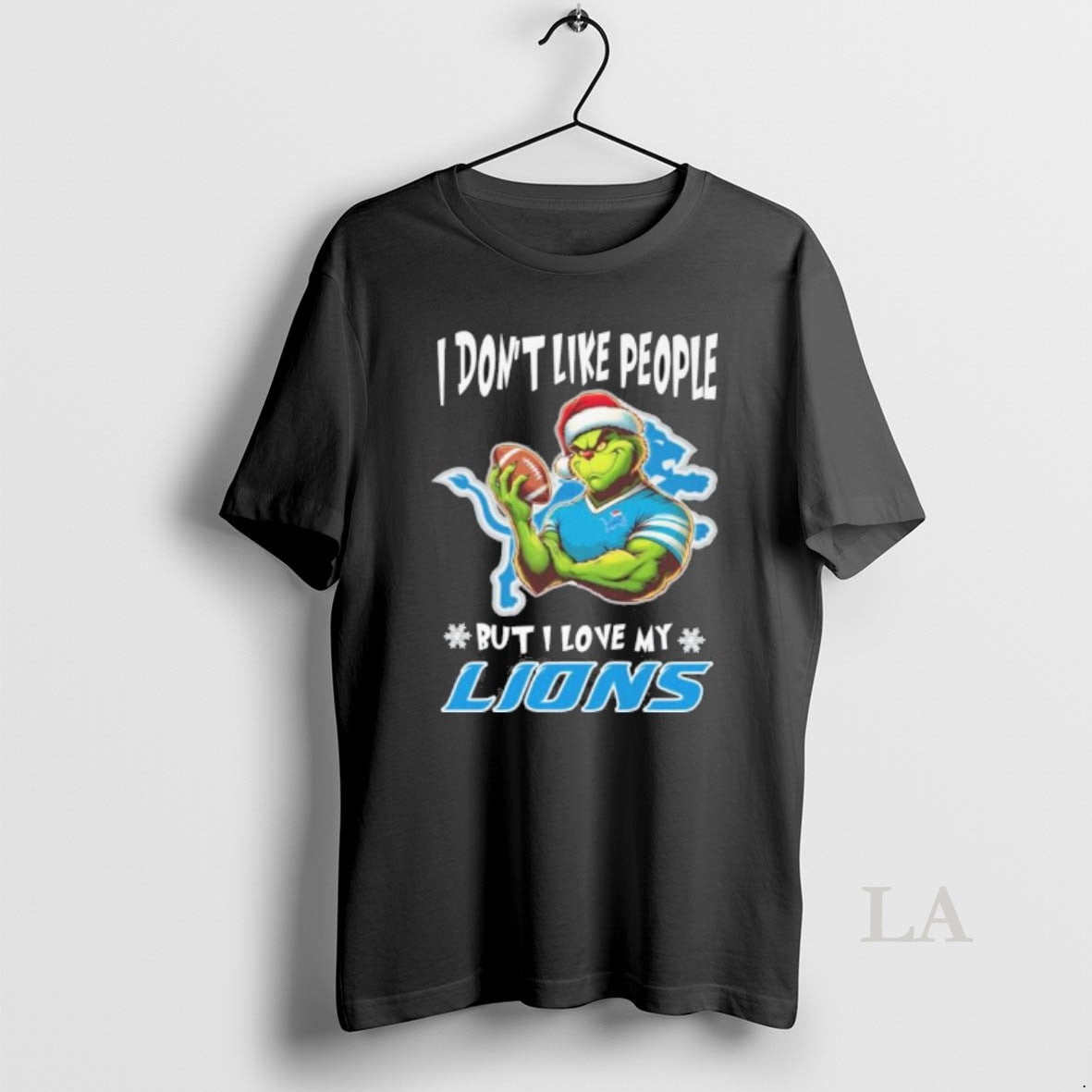 Original Grinch I Dont Like People But I Love My Detroit Lions Christmas 2025 Shirt Hoodie Sweatshirt | PurePodTees.com