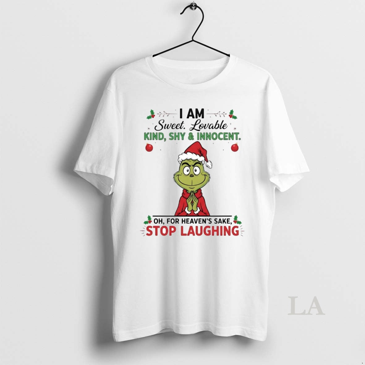 Original Grinch I Am Sweet Lovable Kind Shy And Innocent Christmas Shirt Hoodie Sweatshirt | PurePodTees.com