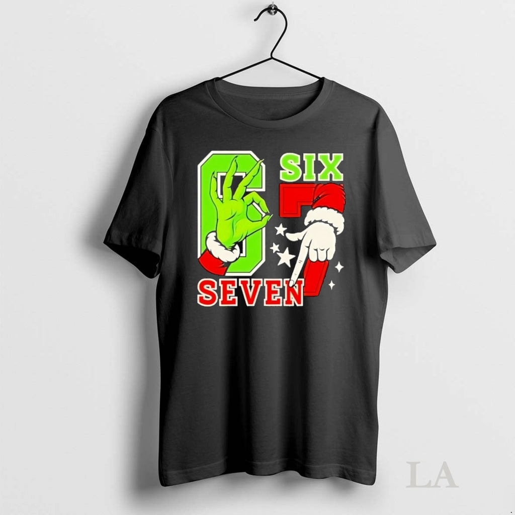 Original Grinch Santa 67 Christmas Tiktok Trending Shirt Hoodie Sweatshirt | PurePodTees.com