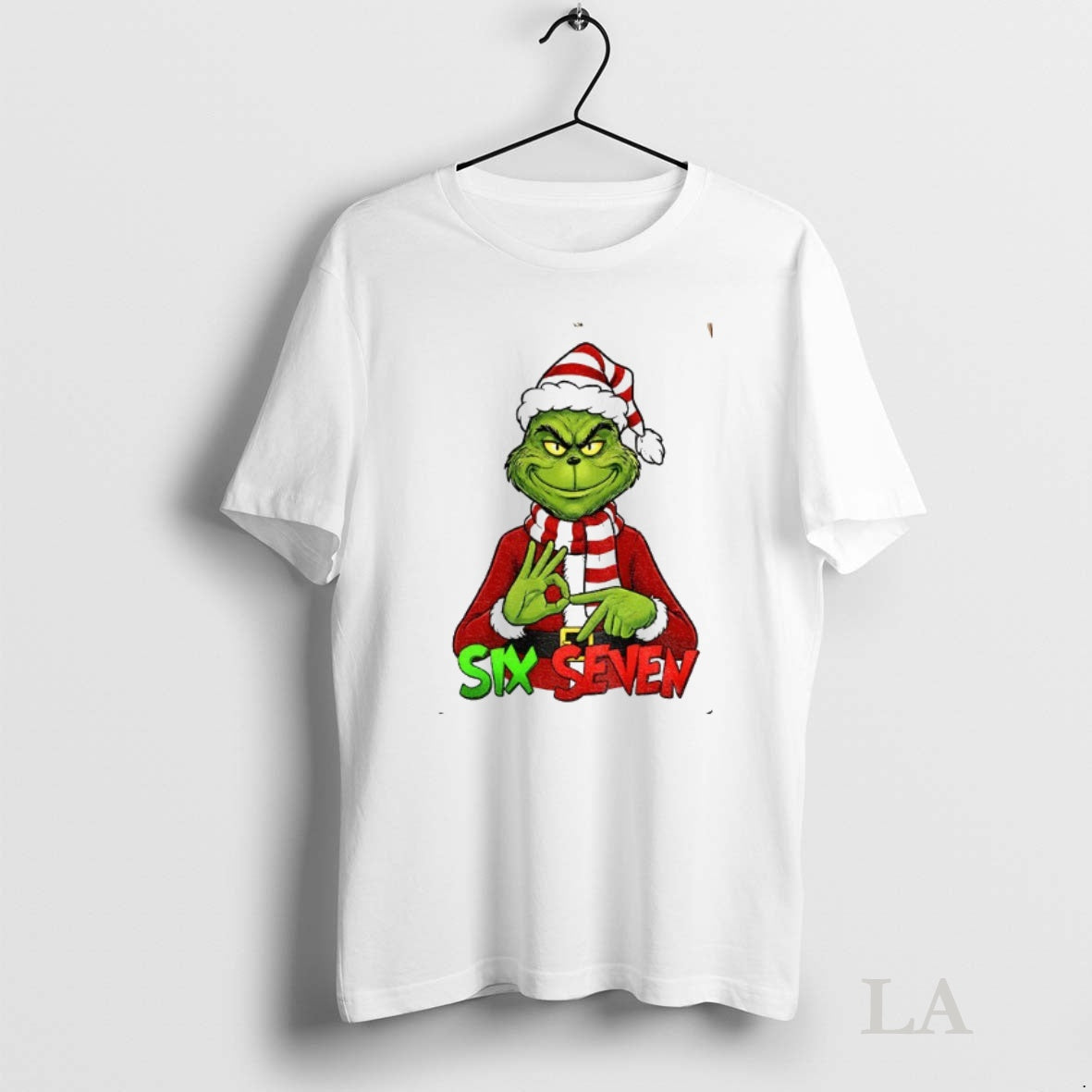 Original Grinch Santa Claus Six Seven Meme Merry Christmas Shirt Hoodie Sweatshirt | PurePodTees.com
