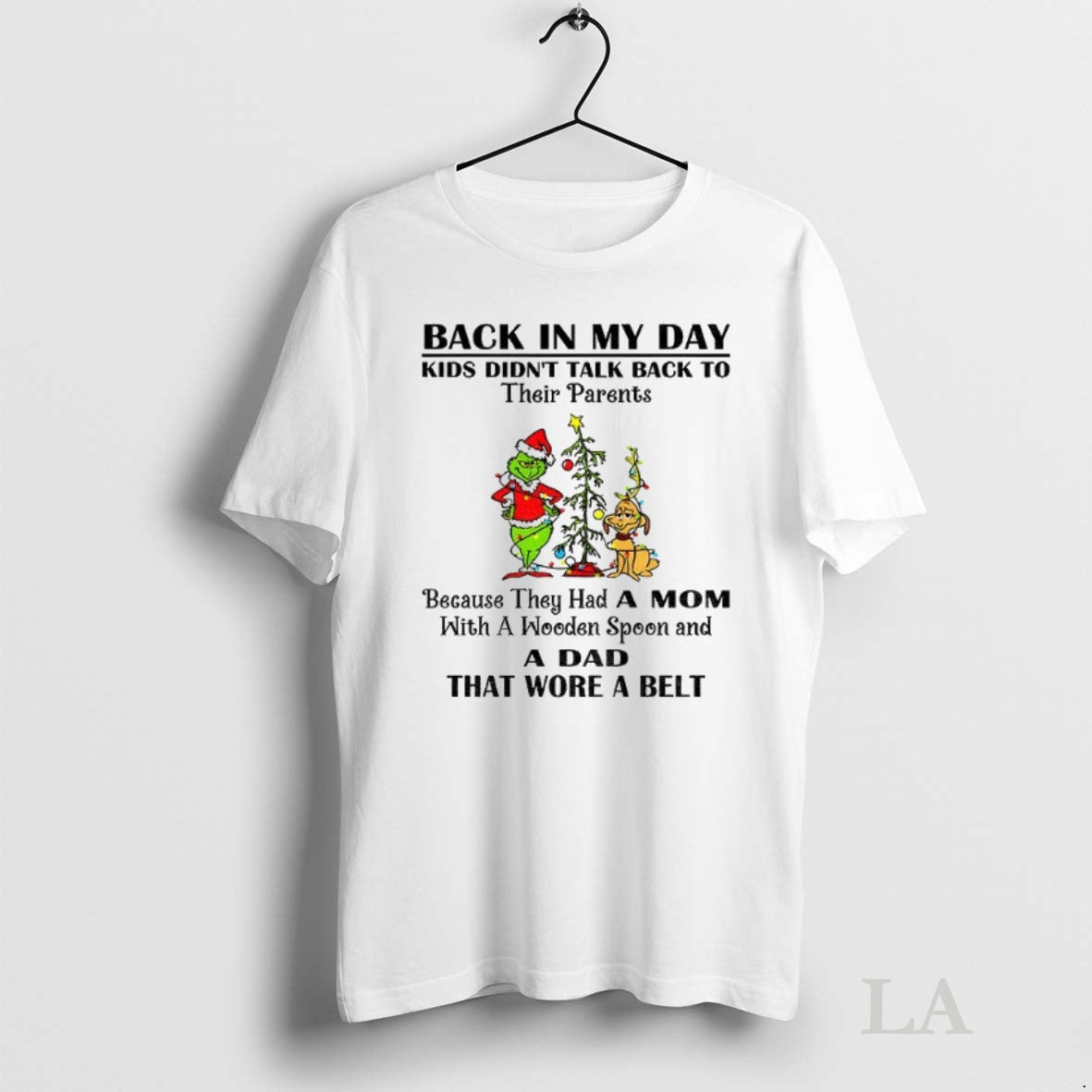 Original Grinch Santa Claus Back In My Day Kids Didnt Talk Back To Their Parents Shirt Hoodie Sweatshirt | PurePodTees.com