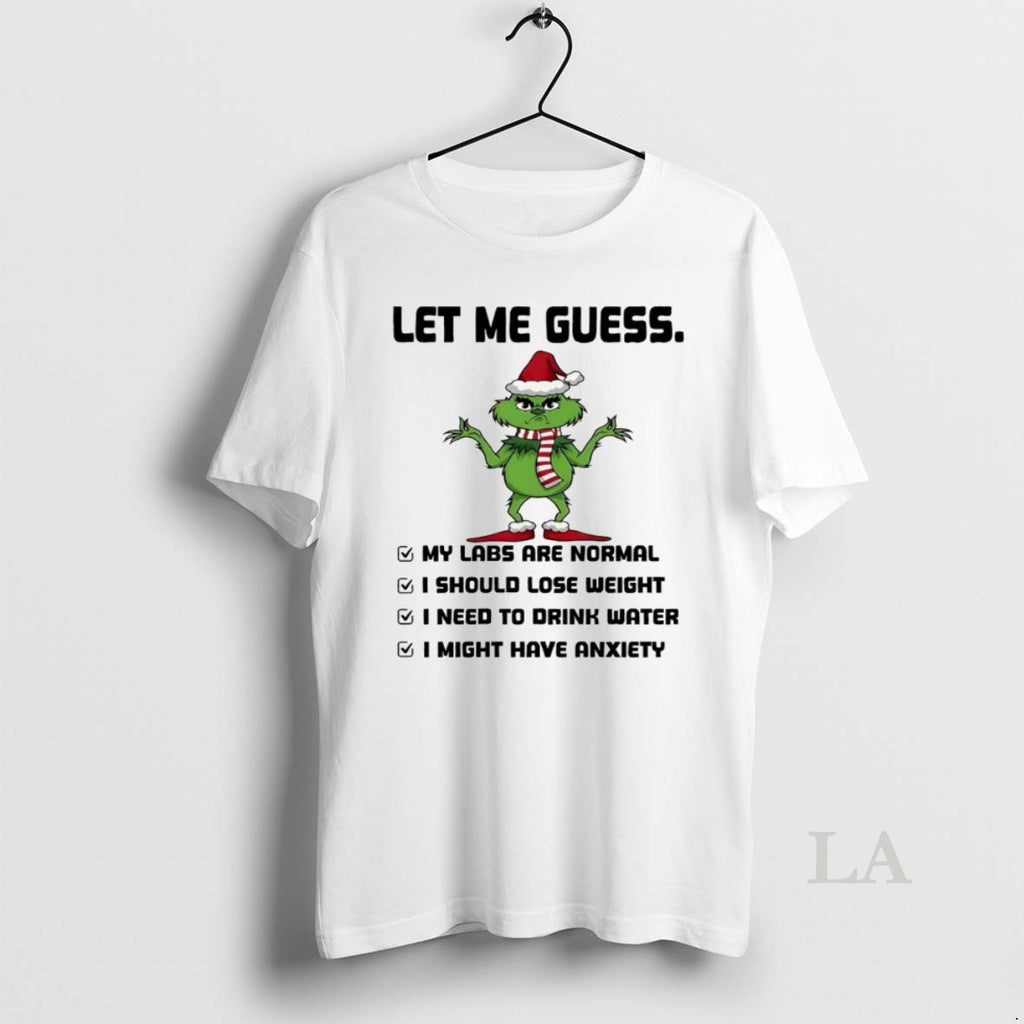 Original Grinch Santa Hat Let Me Guess My Labs Are Normal I Should Lose Weight Shirt Hoodie Sweatshirt | PurePodTees.com