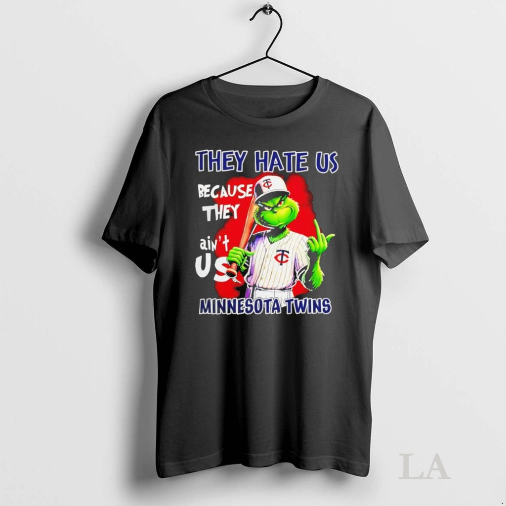 Original Grinch They Hate Us Because Aint Us Minnesota Twins Christmas 25 Shirt Hoodie Sweatshirt | PurePodTees.com