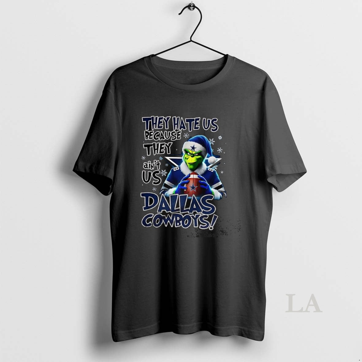 Original Grinch They Hate Us Because They Aint Us Dallas Cowboys Christmas Shirt Hoodie Sweatshirt | PurePodTees.com