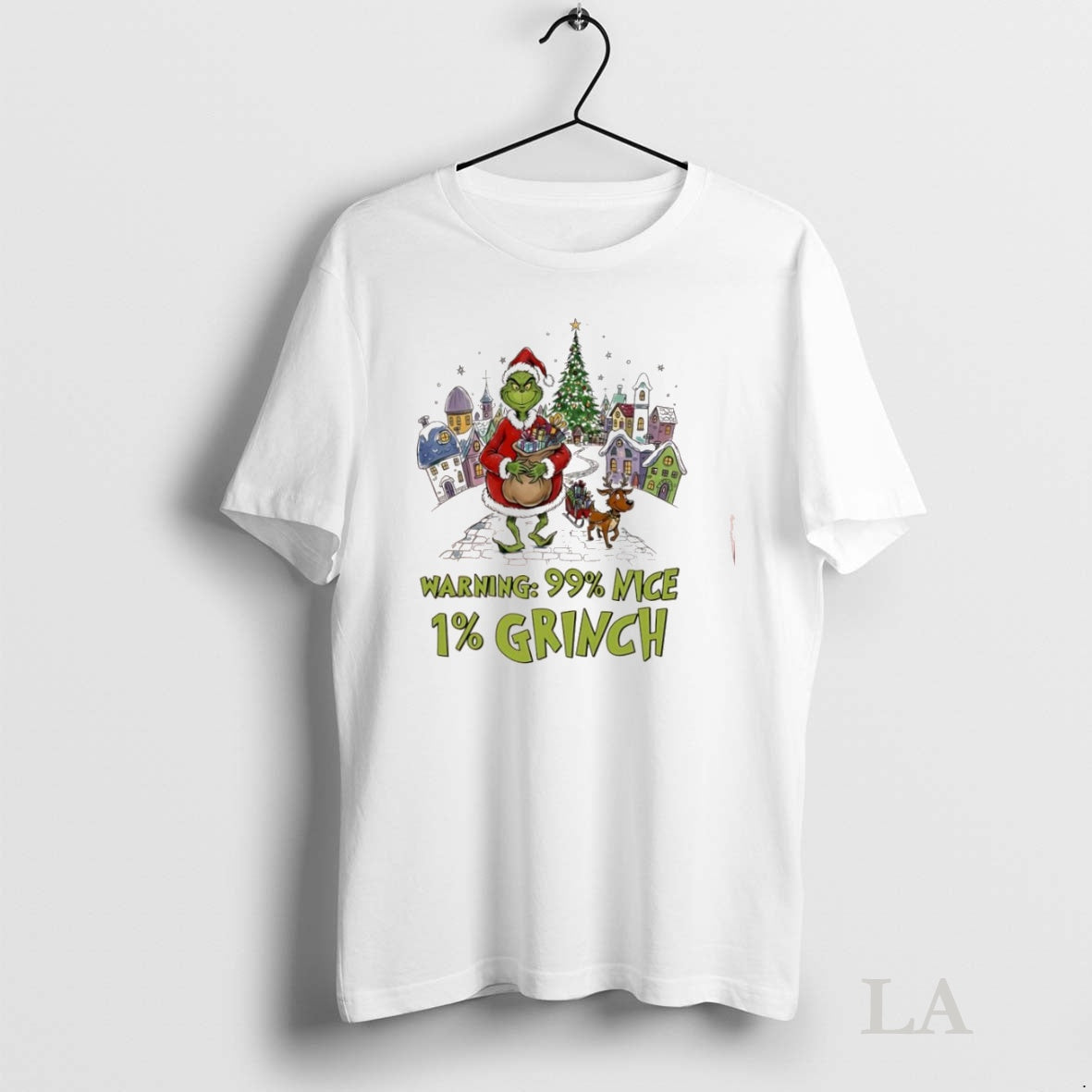 Original Grinch And Max Dog Warning 99 Percent Nice 1 Percent Grinch Shirt Hoodie Sweatshirt | PurePodTees.com