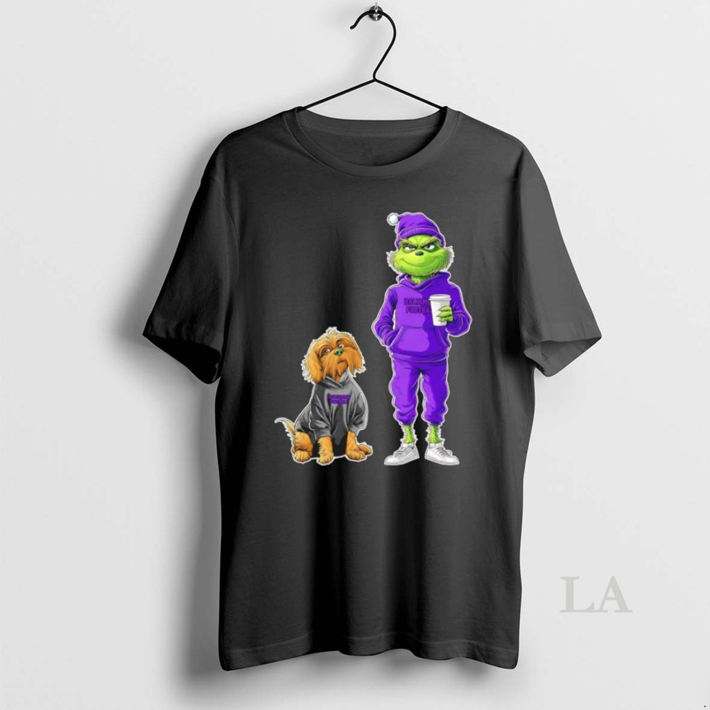 Original Grinch And Dog Baltimore Ravens Football Merry Christmas Shirt Hoodie Sweatshirt | PurePodTees.com