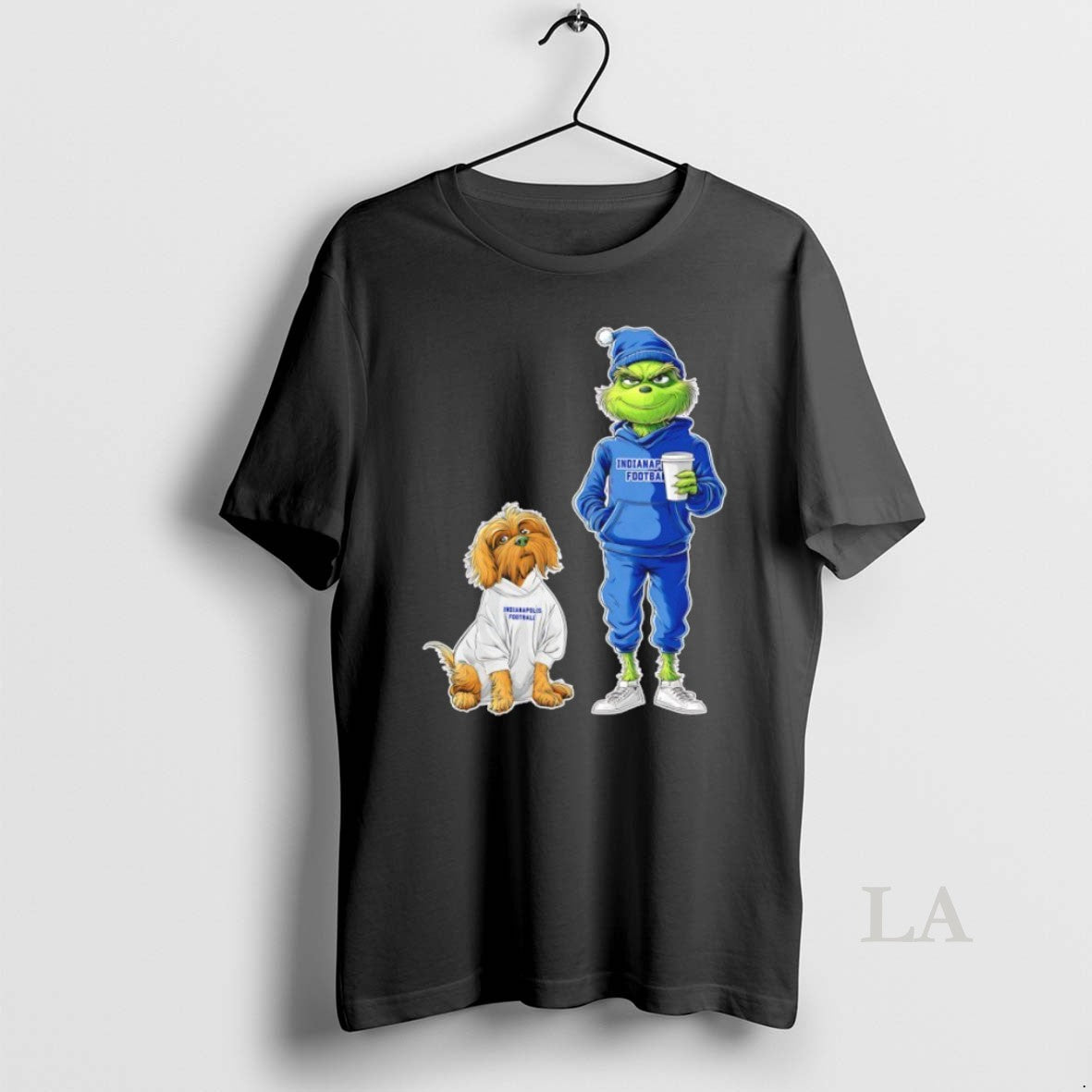 Original Grinch And Dog Indianapolis Colts Football Merry Christmas Shirt Hoodie Sweatshirt | PurePodTees.com