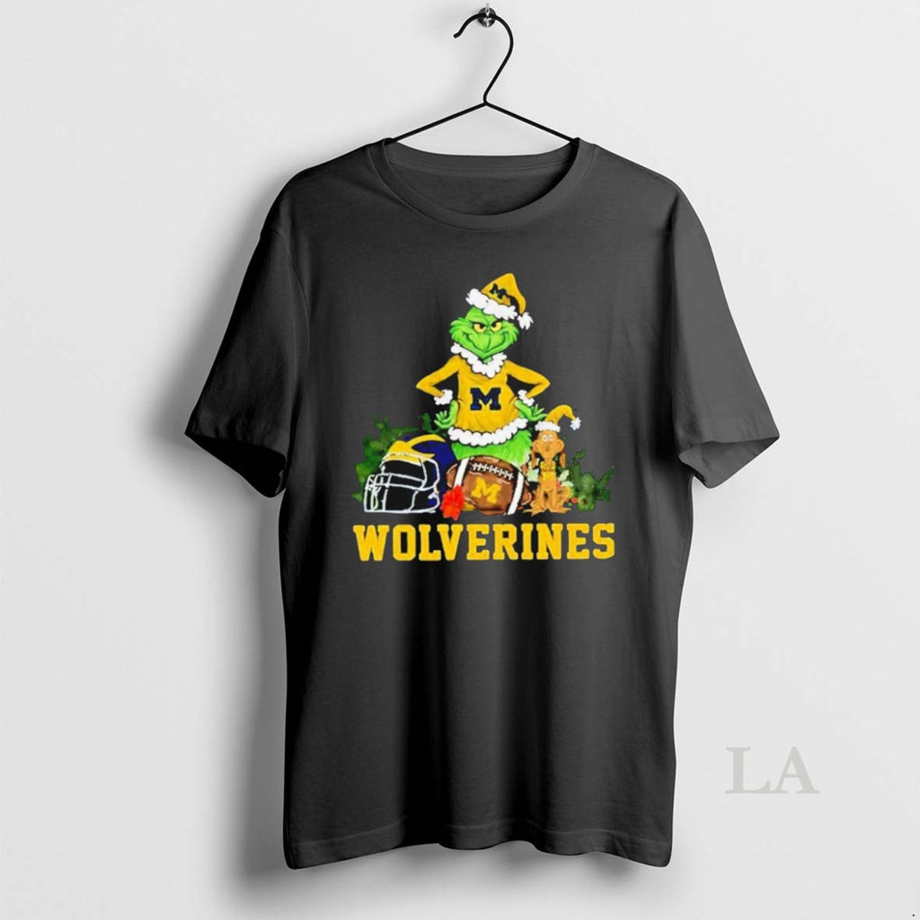 Original Grinch And Dog Michigan Wolverines Football