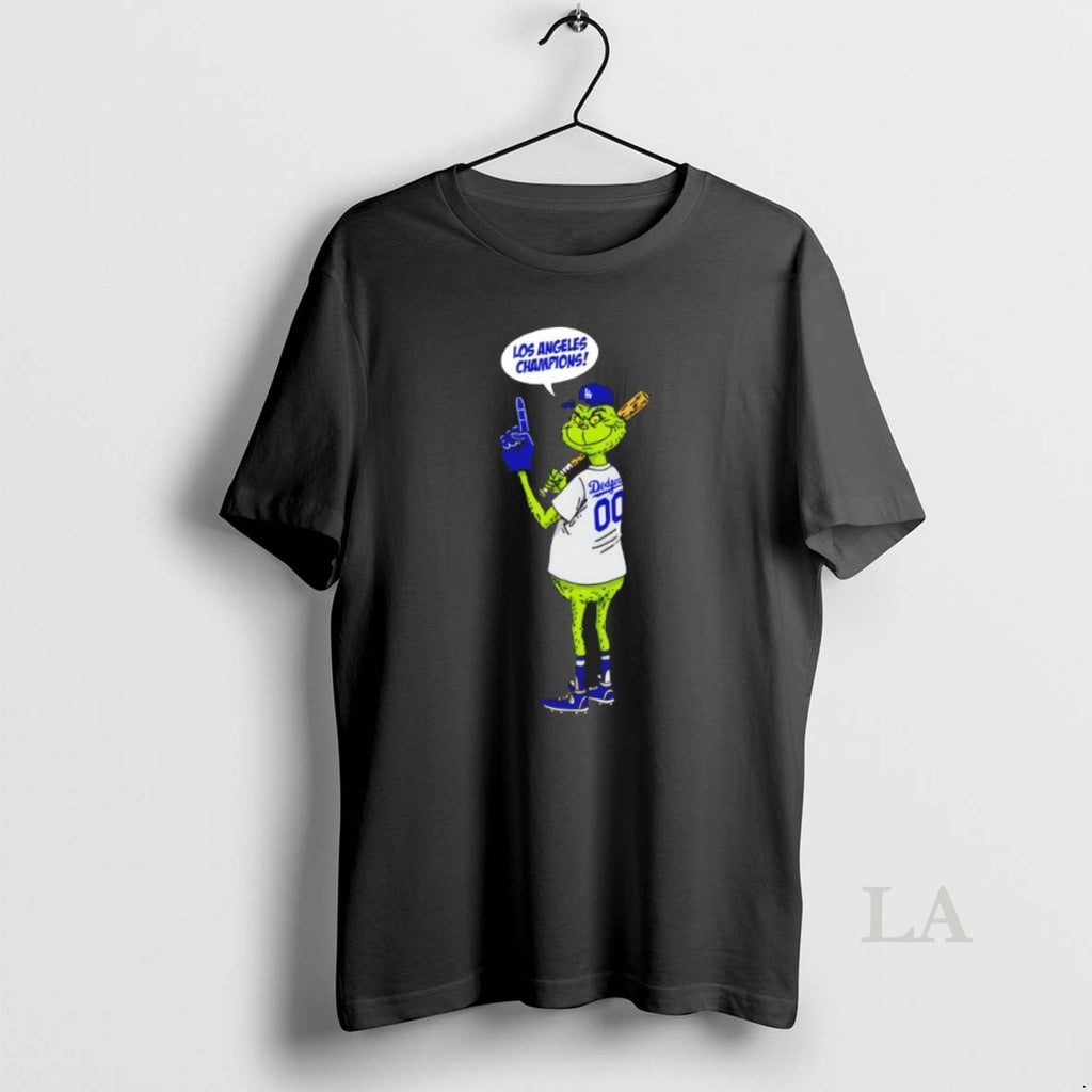 Original Grinch Fan Of Los Angeles Dodgers Champions World Series 2025 Merry Christmas Shirt Hoodie Sweatshirt