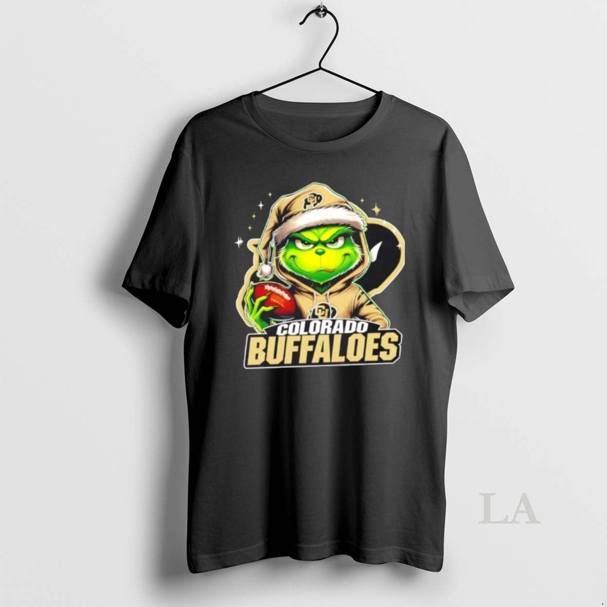 Original Grinch Is Holding A Ball And Smiling At Colorado Buffaloes Fans Christmas Shirt Hoodie Sweatshirt | PurePodTees.com