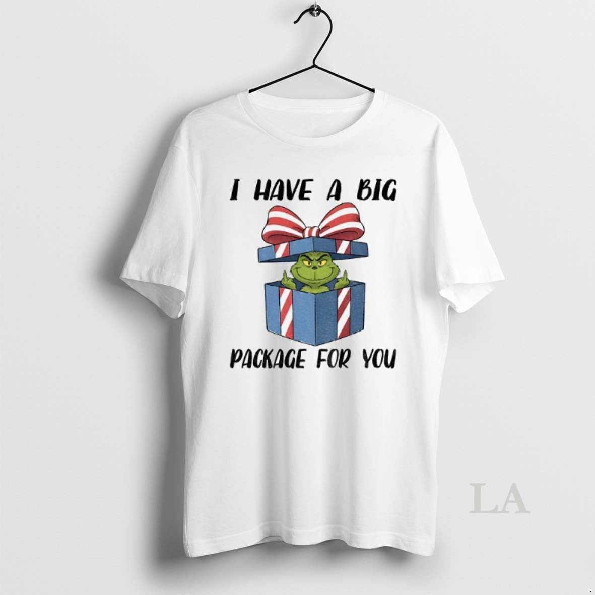 Original Grinch Middle Finger I Have A Big Package For You Christmas Shirt Hoodie Sweatshirt | PurePodTees.com